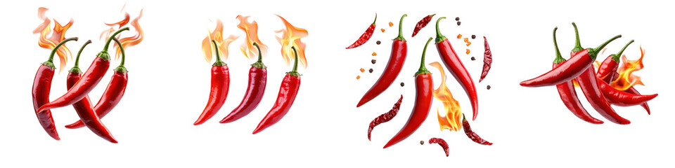 Vibrant red chili peppers bursting with fiery heat pungent spice and zesty aroma  These organic fresh picked chilies are perfect for adding a kick of flavor to culinary creations