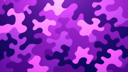 A vibrant purple camo pattern with various shades of purple and pink in abstract shapes.