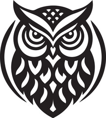 Owl Silhouette Vector Design
