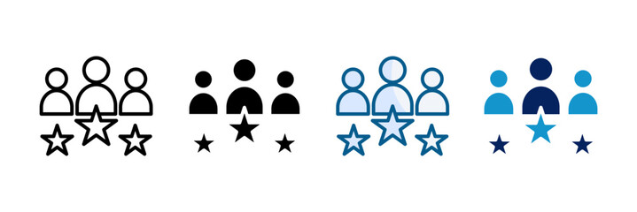 Leader Icon Set Multiple Style Collection