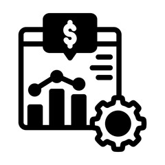 economy chart bar website business analytic solid style