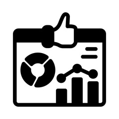 thumb website business analytic solid style