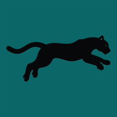 panther silhouette vector design