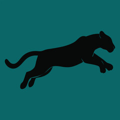 panther silhouette vector design