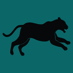 panther silhouette vector design