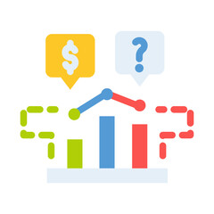 chart graph economy business analytic flat style