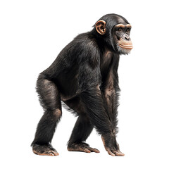Fototapeta premium Realistic Chimpanzee Standing Upright