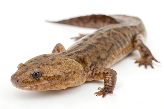 hellbender with white background