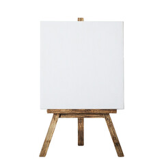 Blank Canvas on Wooden Easel