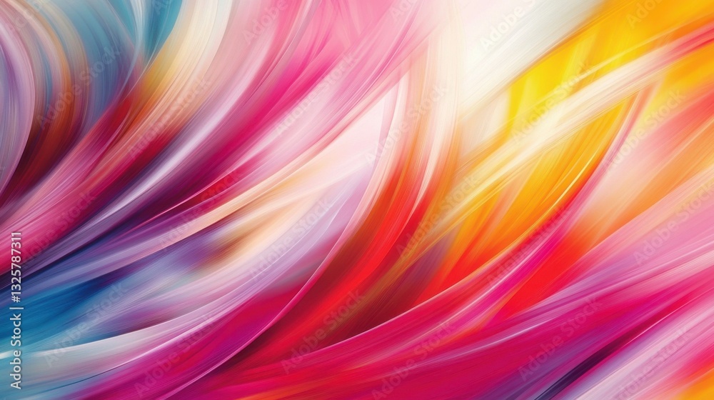 Wall mural vibrant patterns in dynamic light and color
