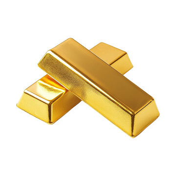Two Shiny Gold Bars Stacked