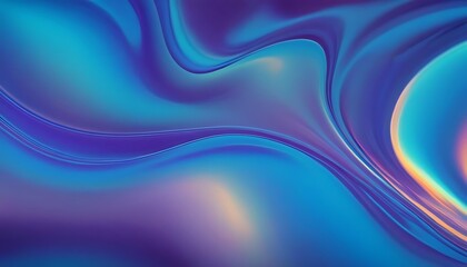 Naklejka premium Abstract fluid 3d renders holographic iridescent neon curved waves in motion on a dark background. Gradient design element for banners. Modern colorful flow poster.flowing, glowing, liquid, purple,786
