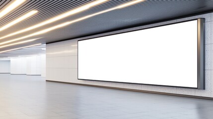 A large-scale blank advertising wall near a park walkway, with a bright and inviting ambiance, ideal for health, wellness, and community awareness campaigns