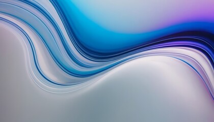 Obraz premium Abstract fluid 3d renders holographic iridescent neon curved waves in motion on a dark background. Gradient design element for banners. Modern colorful flow poster.flowing, glowing, liquid, purple,64