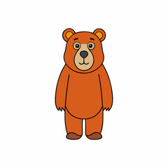 bear, animal, cartoon, teddy, toy, vector, illustration, baby, brown, love, isolated, dog, fun, childhood, child, animals, icon, cute, heart, sweet, funny, smile, drawing, gift, mammal