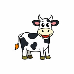 funny cow cartoon