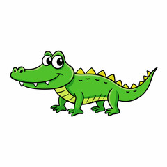 cartoon, animal, dinosaur, vector, illustration, reptile, lizard, crocodile, dragon, green, frog, fun, art, cute, alligator, dino, wildlife, gecko, nature, happy, character, baby, monster, wild, amphi