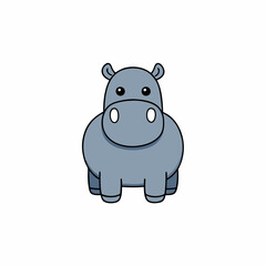 animal, cartoon, hippo, illustration, vector, mammal, pig, rhino, hippopotamus, wild, wildlife, rhinoceros, safari, nature, pink, fun, art, piggy, baby, zoo, bear, funny, character, drawing, toy