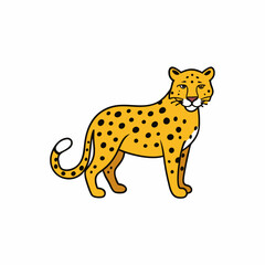 animal, cartoon, giraffe, leopard, cheetah, wild, mammal, vector, cat, tiger, illustration, safari, zoo, wildlife, nature, baby, jaguar, art, cute, jungle, funny, character, animals, design, predator