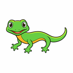frog on white background