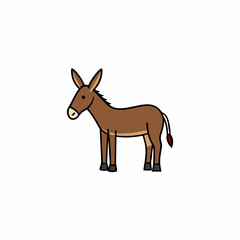 illustration of a donkey