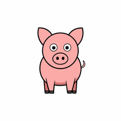 pig cartoon vector