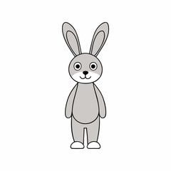 vector illustration of a rabbit