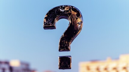 Metallic Question Mark  Curiosity  Inquiry  Contemplation