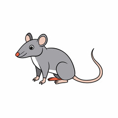 cartoon rat vector