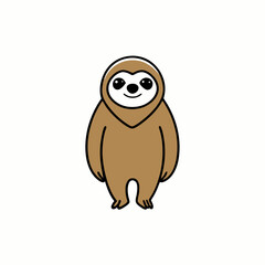 sloth cartoon vector