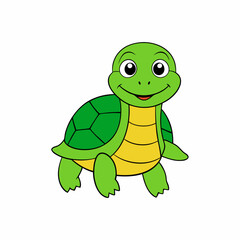 turtle cartoon vector
