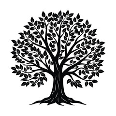 Obraz premium Tree vector Illustration on the white background,