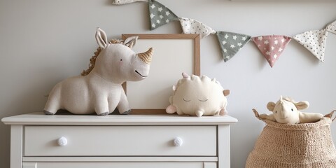 A serene, close-up shot captures a pristine white dresser featuring three elegant knobs. Its sleek rectangular form boasts a smooth, flat surface that exudes timeless elegance
