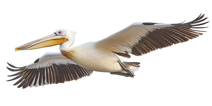 Majestic Pelican in Flight