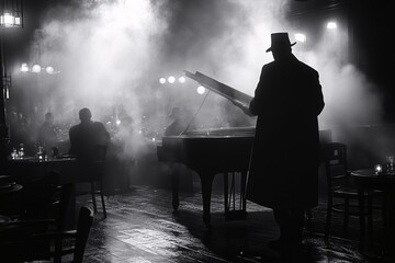Jazz Club Silhouette