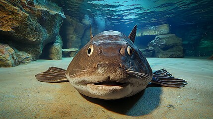 Large fish, close-up, underwater scene