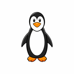 penguin on a white background