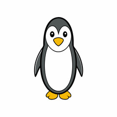 penguin cartoon isolated on white