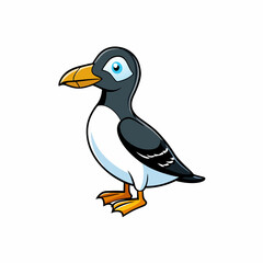 vector illustration of a razorbill