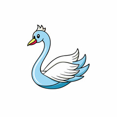 white swan on the water