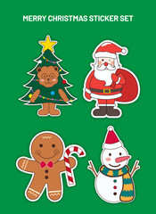 Flat colorful christmas collection