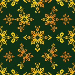 Gold seamless pattern design 