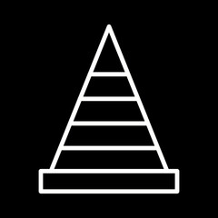 Traffic cone Vector Icon