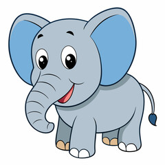 Fototapeta premium vector illustration of a elephant