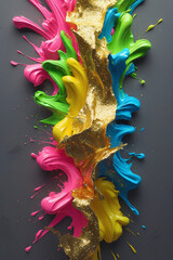 colorful splash