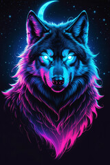 wolf in the night