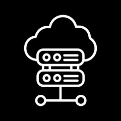 Cloud Server Vector Icon