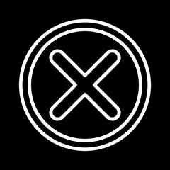 Obraz premium Cross Vector Icon