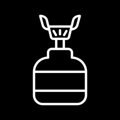Portable stove Vector Icon