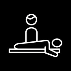 Couple massage Vector Icon